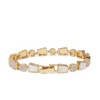 Mother of Pearl & CZ Link Bracelet
