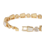 Mother of Pearl & CZ Link Bracelet