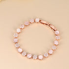 CZ Cluster & Mother of Pearl  Bracelet