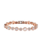 CZ Cluster & Mother of Pearl  Bracelet