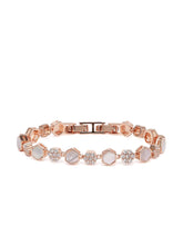 CZ Cluster & Mother of Pearl  Bracelet