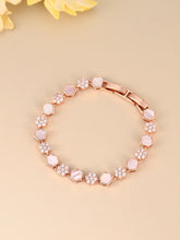 CZ Cluster & Mother of Pearl  Bracelet