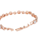 CZ Cluster & Mother of Pearl  Bracelet