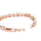 CZ Cluster & Mother of Pearl  Bracelet