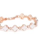 Opaline Clover Charm Bracelet