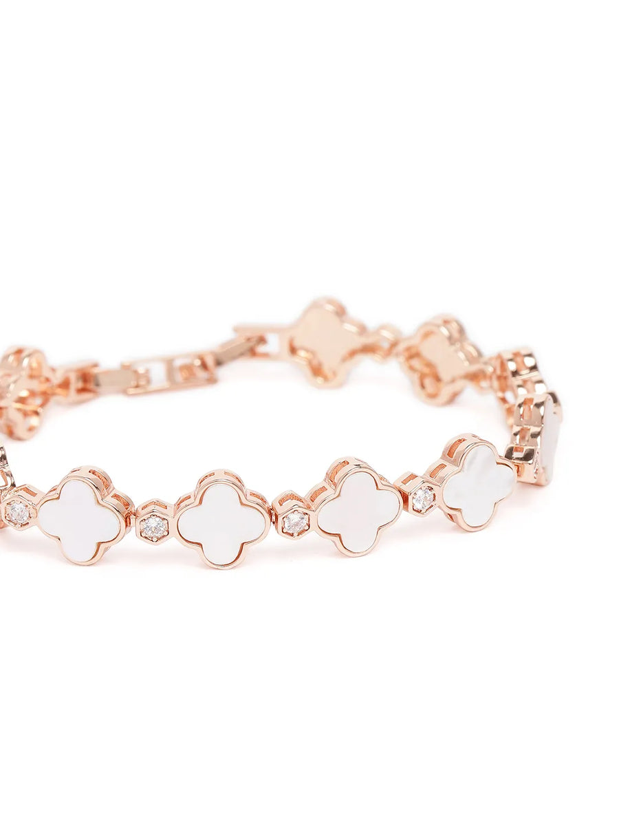 Opaline Clover Charm Bracelet