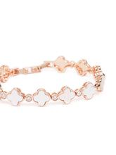 Opaline Clover Charm Bracelet
