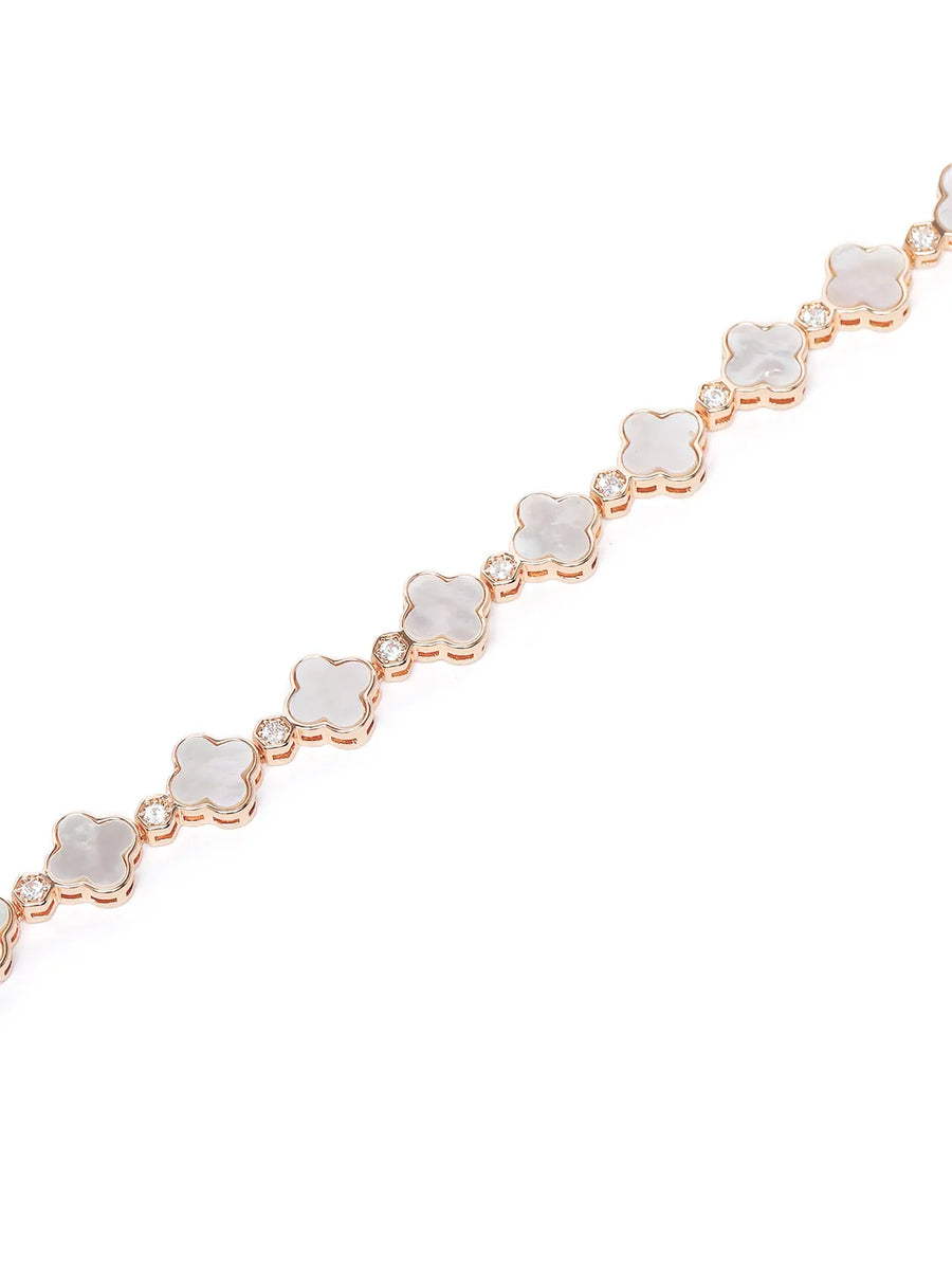 Opaline Clover Charm Bracelet