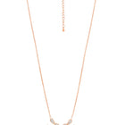 Alluring Rose Gold CZ Teardrop Pendant Set