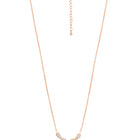 Alluring Rose Gold CZ Teardrop Pendant Set