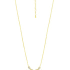 Alluring Gold CZ Teardrop Pendant Set