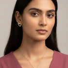 Dreamy Gold-Plated CZ Heart Pendant Set
