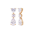 Peora Eternal Love CZ Drop Earrings - Gold