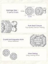 Peora Cluster CZ Stud Earrings - Rose Gold