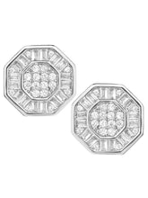 Peora Cluster CZ Stud Earrings - Rose Gold