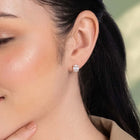 Peora Rose Gold Plated Designer Stud Earrings