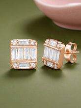 Peora Designer Stud Earrings - Rose Gold