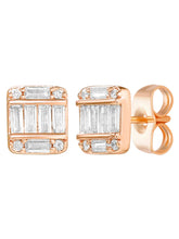 Peora Designer Stud Earrings - Rose Gold