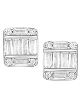 Peora Designer Stud Earrings - Silver