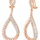Peora Graceful CZ Earrings - Rose Gold