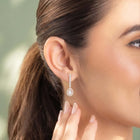 Peora Teardrop Crystal Earrings - Rose Gold