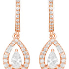 Peora Teardrop CZ Earrings - Rose Gold