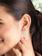 Peora Teardrop CZ Earrings - Silver