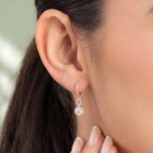 Peora Rose Gold Plated Classic CZ Drop Earrings
