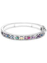 Peora Rainbow Crystal Kada - Silver