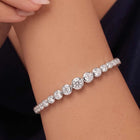 Peora Classic CZ Tennis Kada - Silver