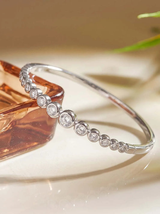 Peora Classic CZ Tennis Kada - Silver