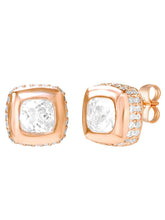 Peora Crystal Tennis Necklace Set - Rose Gold