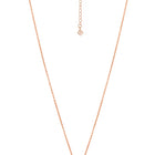 Peora Round Emerald Necklace Set - Rose Gold