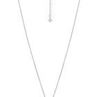 Peora Round Emerald Necklace Set - Silver