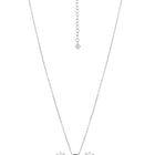 Peora Floral CZ Necklace Set - Silver