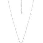 Peora Floral CZ Necklace Set - Silver