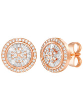 Peora Floral Pendant Necklace Set - Rose Gold