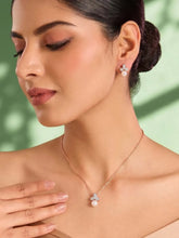 Peora Pearl Pendant Necklace Set - Rose Gold