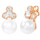 Peora Pearl Pendant Necklace Set - Rose Gold