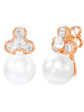 Peora Pearl Pendant Necklace Set - Rose Gold