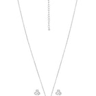Peora Pearl Pendant Necklace Set - Silver