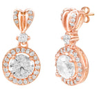 Peora Classic CZ Necklace Set - Rose Gold