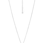 Peora Classic CZ Necklace Set - Silver
