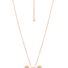 Peora Solitaire CZ Necklace Set - Rose Gold