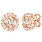 Peora Solitaire CZ Necklace Set - Rose Gold