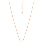 Peora Solitaire CZ Necklace Set - Rose Gold