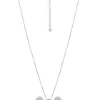 Peora Solitaire CZ Necklace Set - Silver