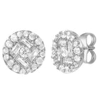 Peora Solitaire CZ Necklace Set - Silver
