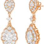 Peora Teardrop CZ Necklace Set - Rose Gold