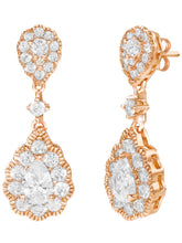Peora Teardrop CZ Necklace Set - Rose Gold
